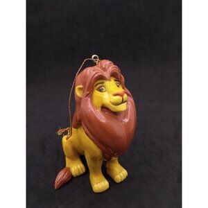 Vtg. Disney The Lion King Adult Simba Seated Holiday Christmas Ornament 4.5"